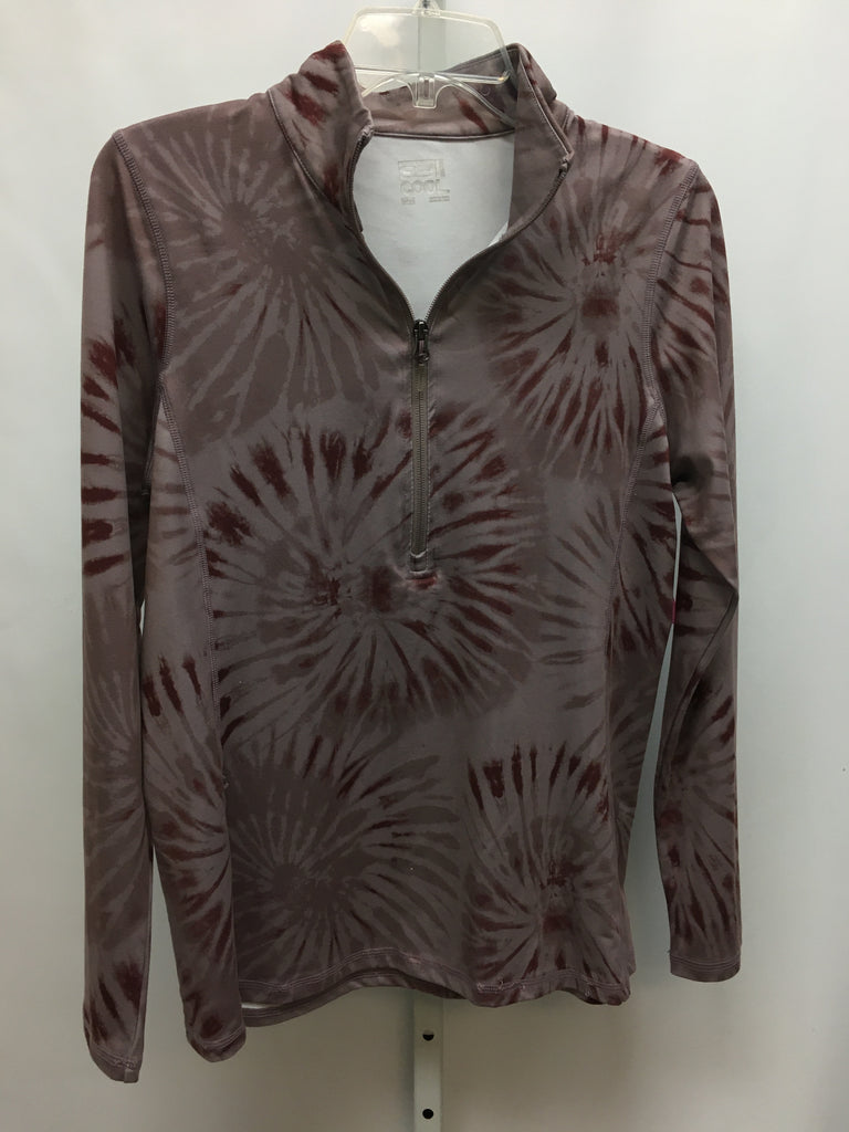 32 Degrees Cool Size Small Lavender Print Long Sleeve Top