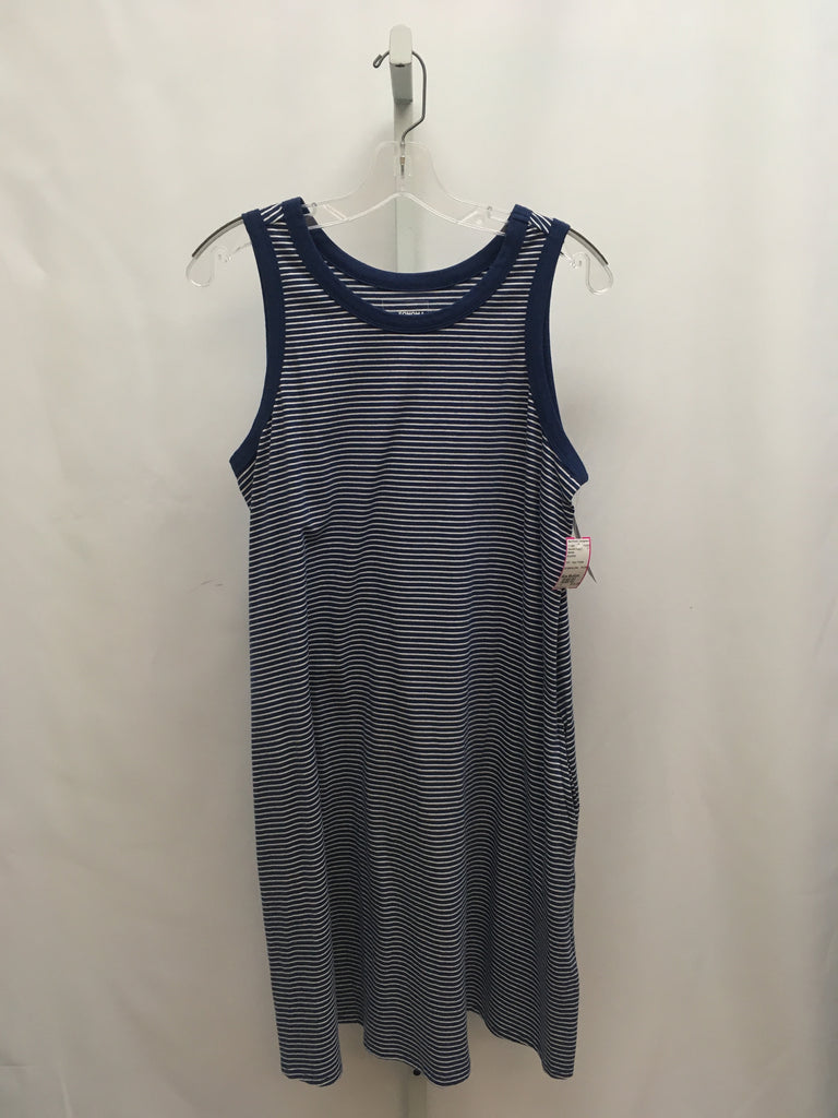 Size Medium Sonoma Blue/White Sleeveless Dress