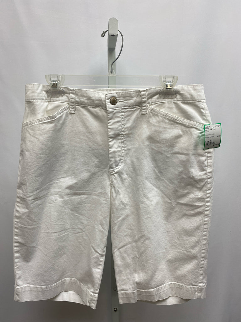 Jones New York Size 14 White Shorts
