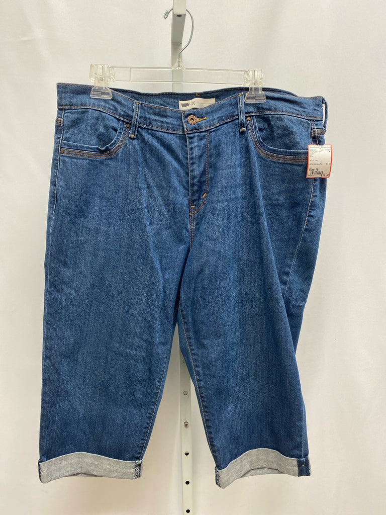 Levi's Size 16 Blue Crop/Capri