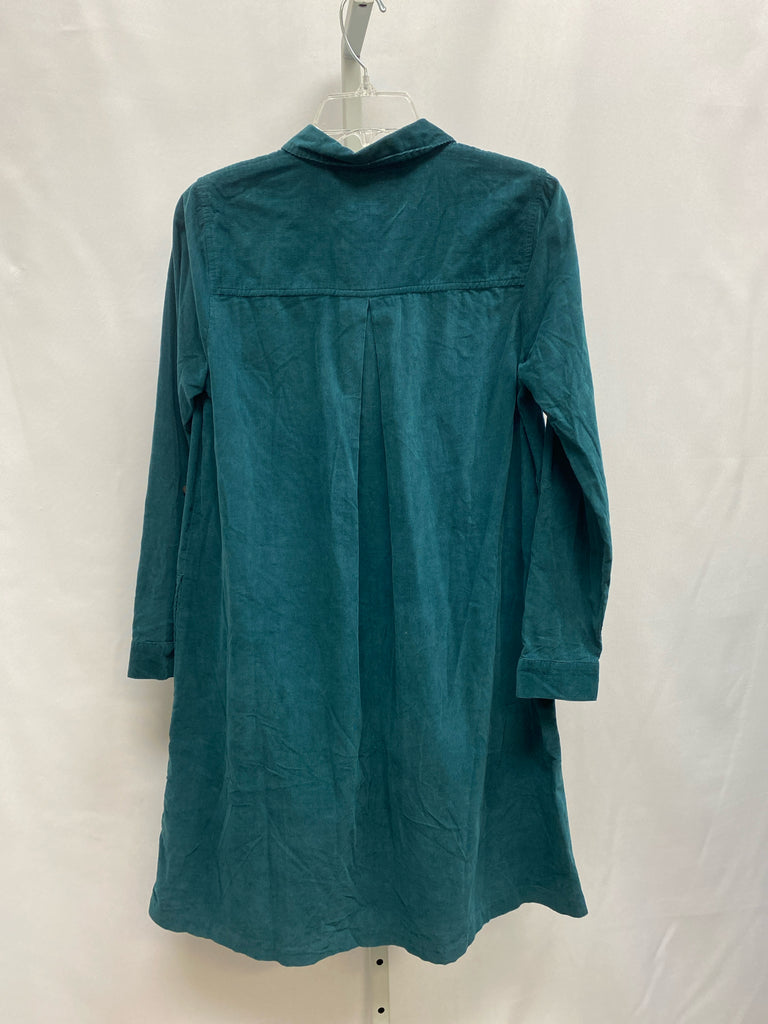 Size XS J.Jill Hunter Green Long Sleeve Dress