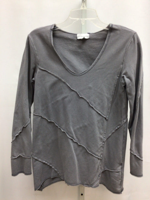 Soft Surroundings Size Small Gray Long Sleeve Top