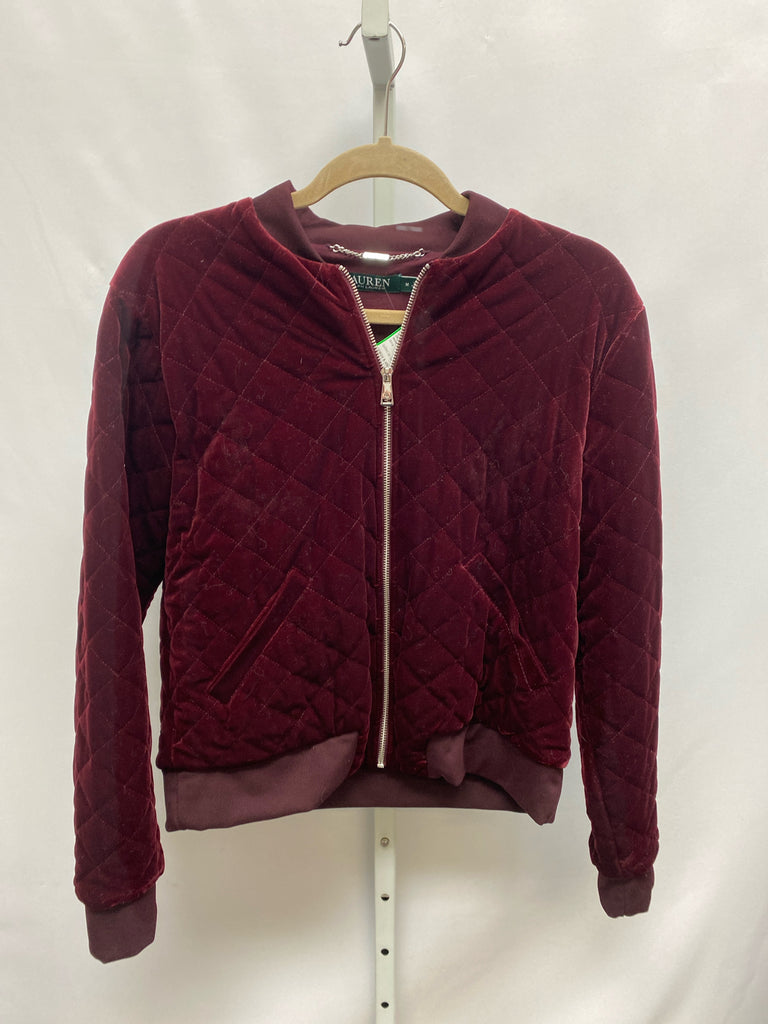 Size Medium lauren Wine Jacket/Outerwear