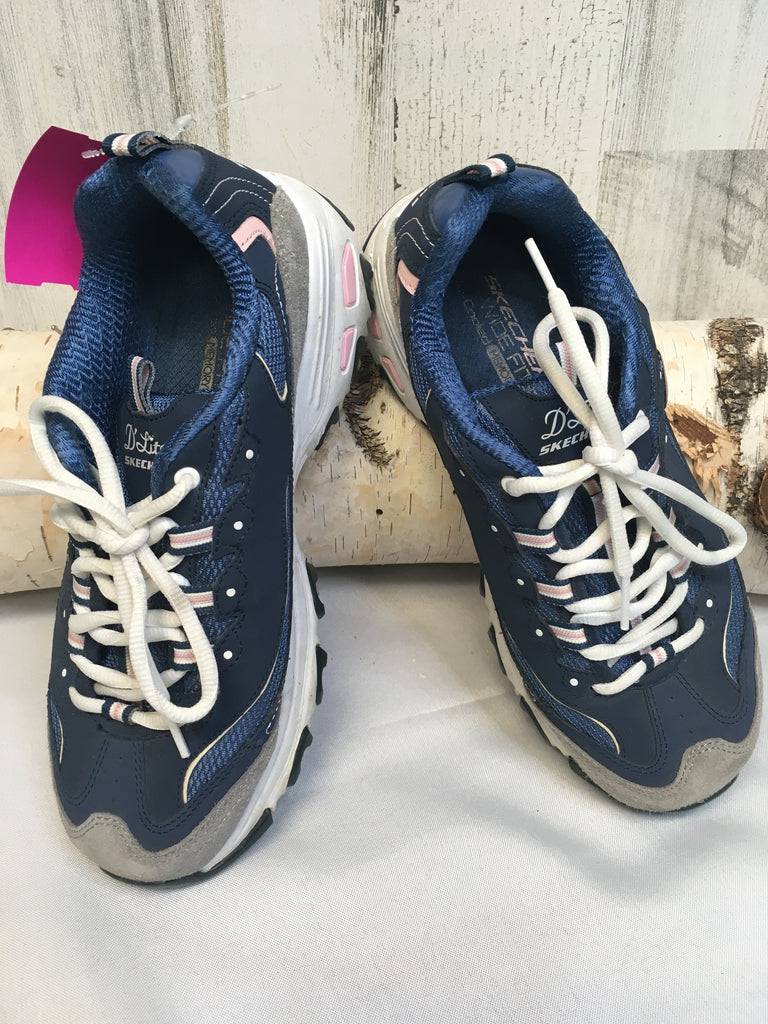 Skechers Size 8 Blue/Gray Sneakers
