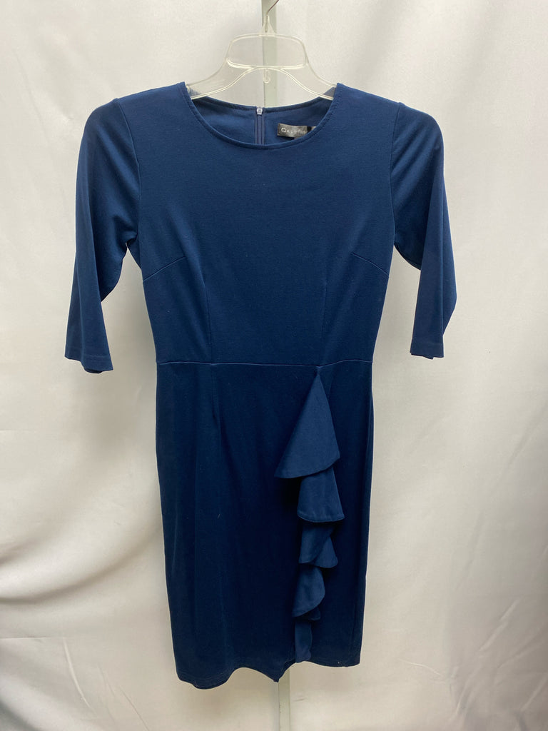 Size Small Navy 3/4 Sleeve Dress