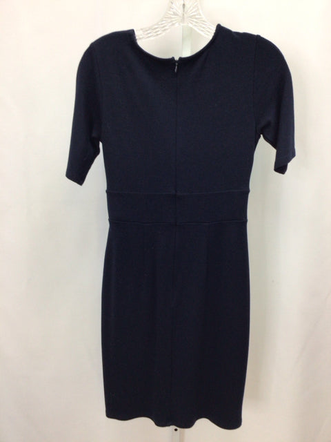 Size 0 Ann Taylor Navy Short Sleeve Dress