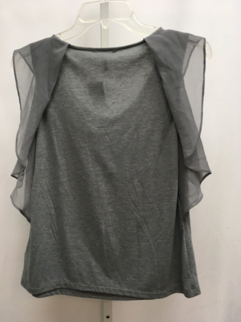 Daisy Fuentes Size PM Gray Short Sleeve Top
