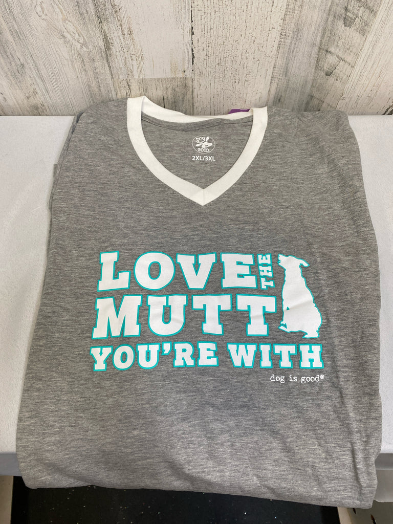 Dog is Good Size 2XL/3XL Gray Pajamas