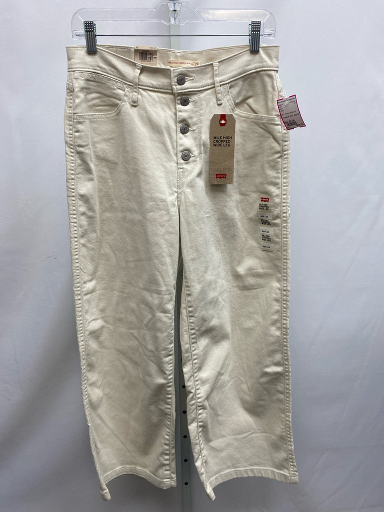 Levi's Size 29 (8) Cream Jeans