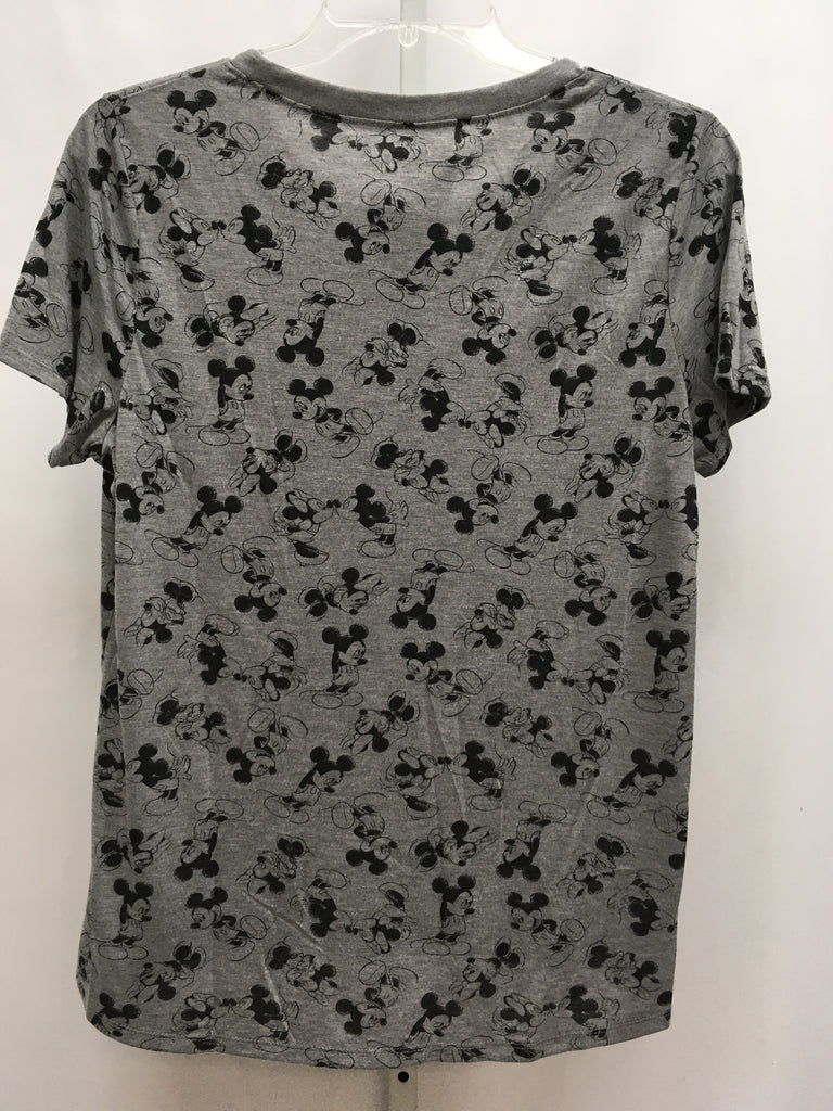 Disney Size XXL Gray Print Short Sleeve Top