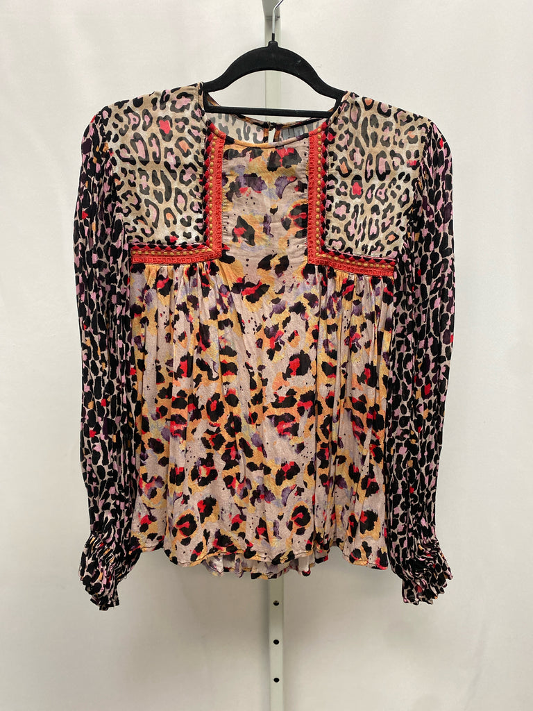 Size Small Taupe Anthropologie Long Sleeve Top