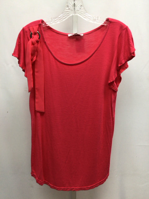 Rose & Olive Size Small Magenta Short Sleeve Top