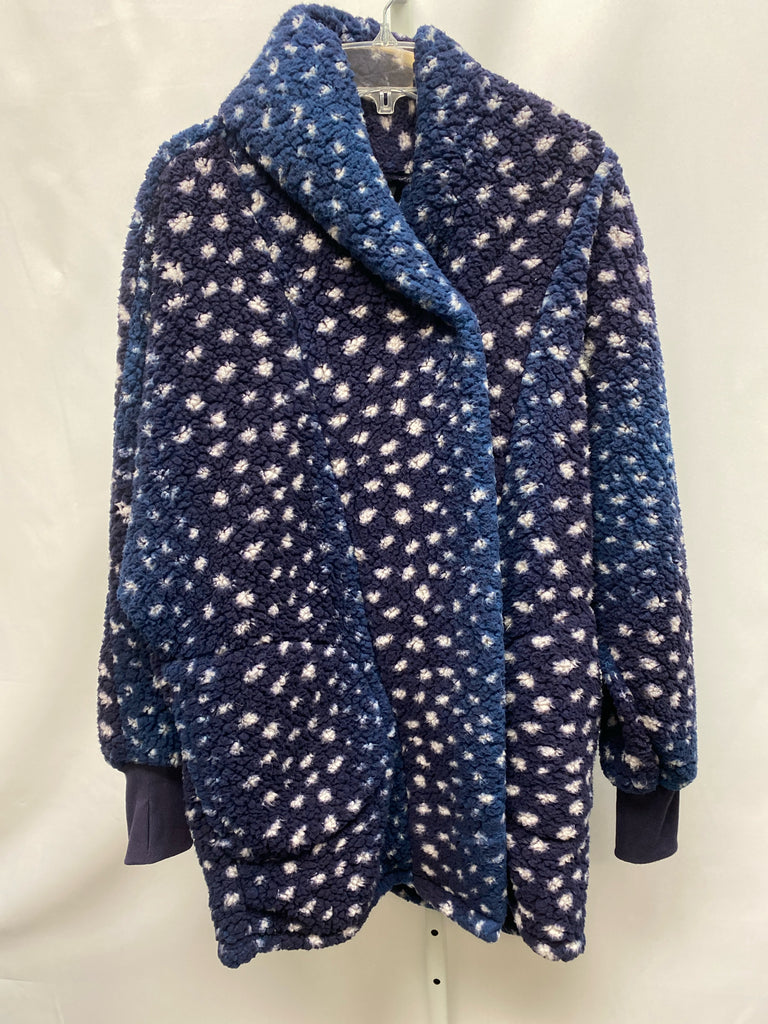 Size XS/S Navy Print Fleece