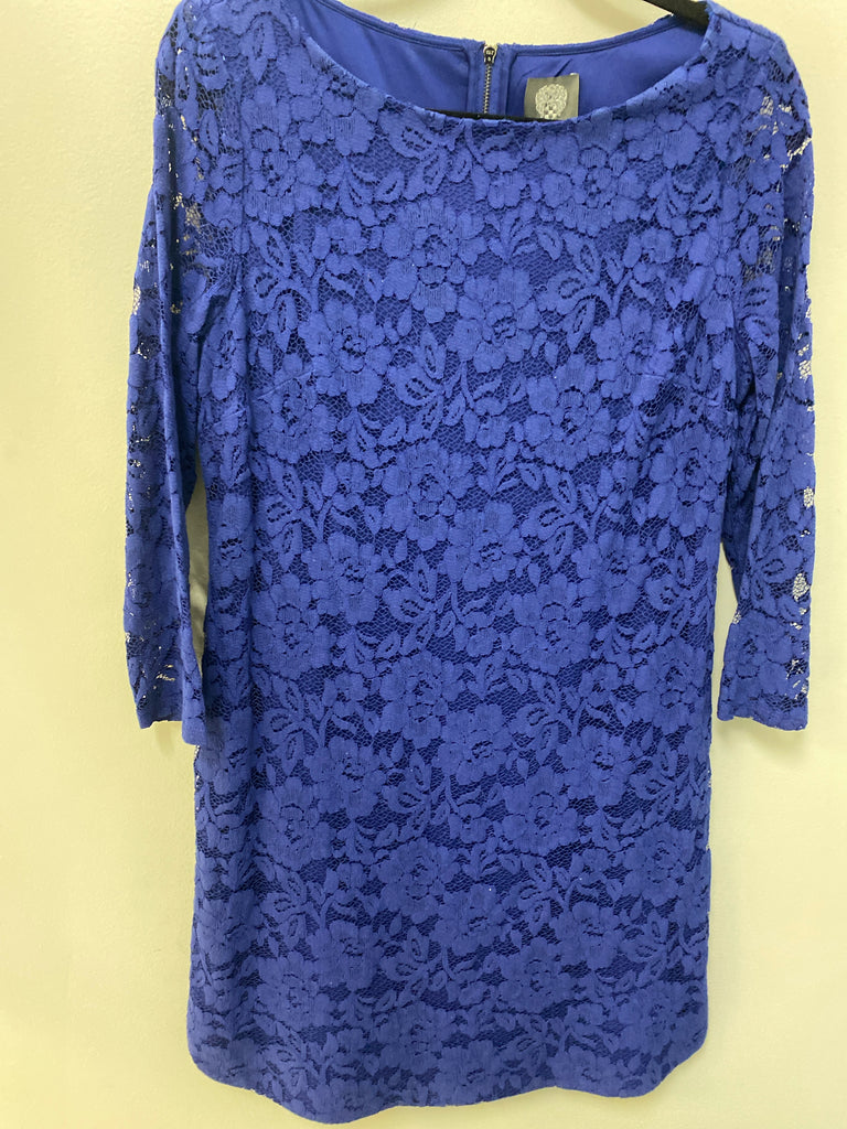 Size 14 Vince Camuto Royal Blue Long Sleeve Dress