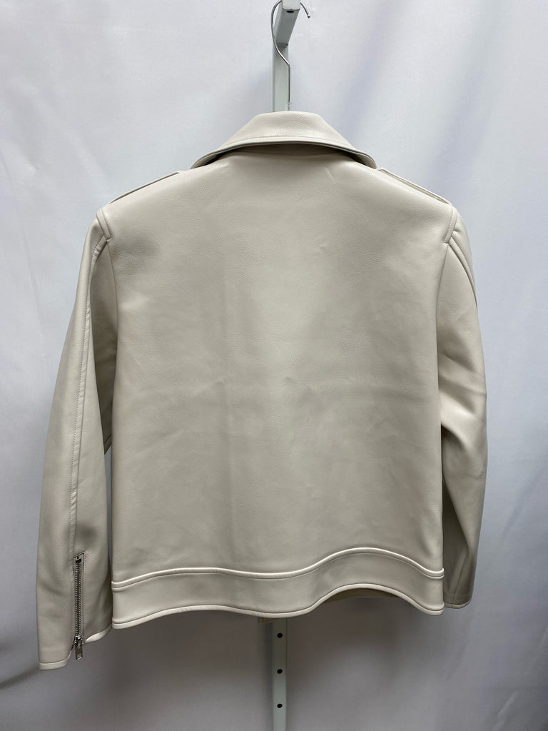 Size Large Beige Jacket/Outerwear