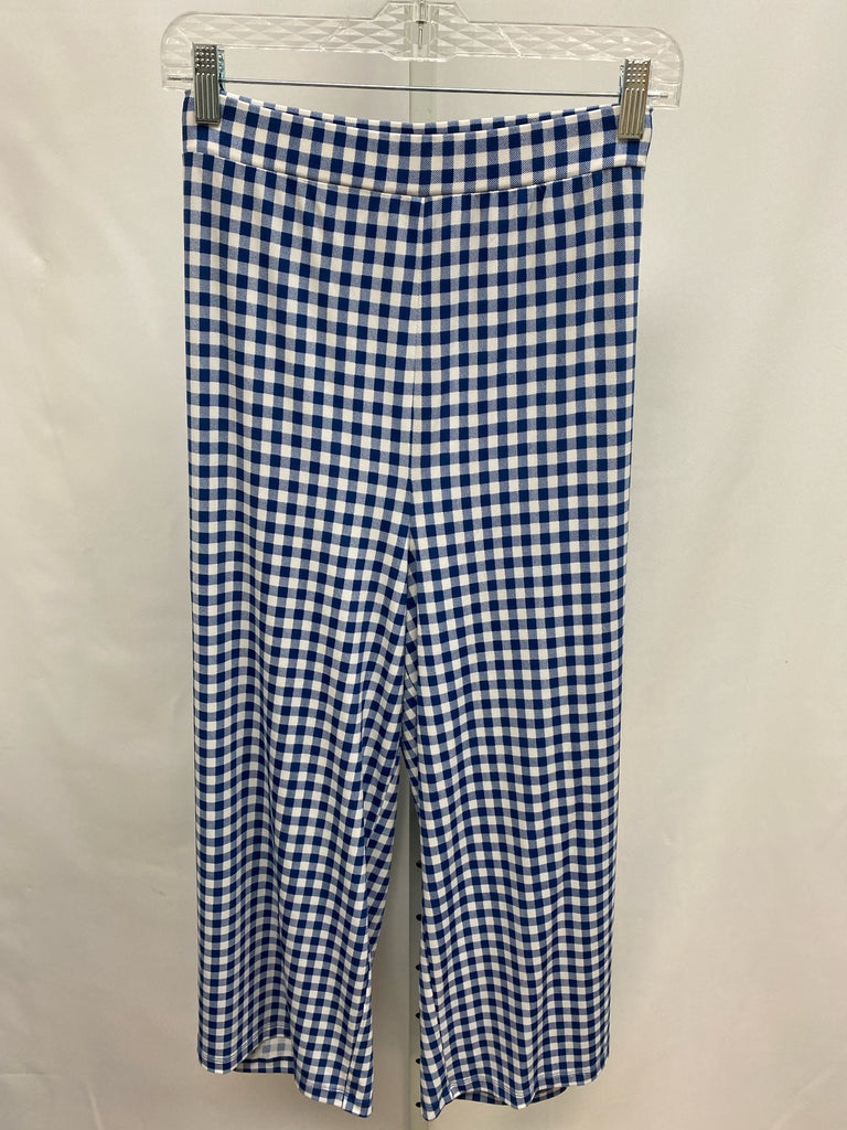 Susan Graver Size 3X Blue/White Crop/Capri