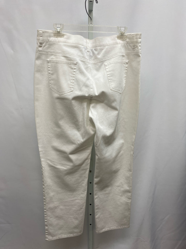 Jones New York Size 14 White Pants