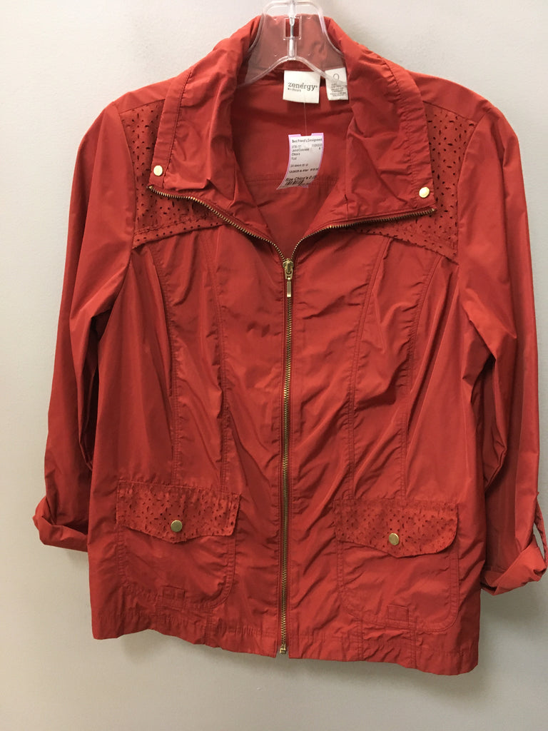 Chico's Size Chico's 0 (S) Rust Jacket/Outerwear