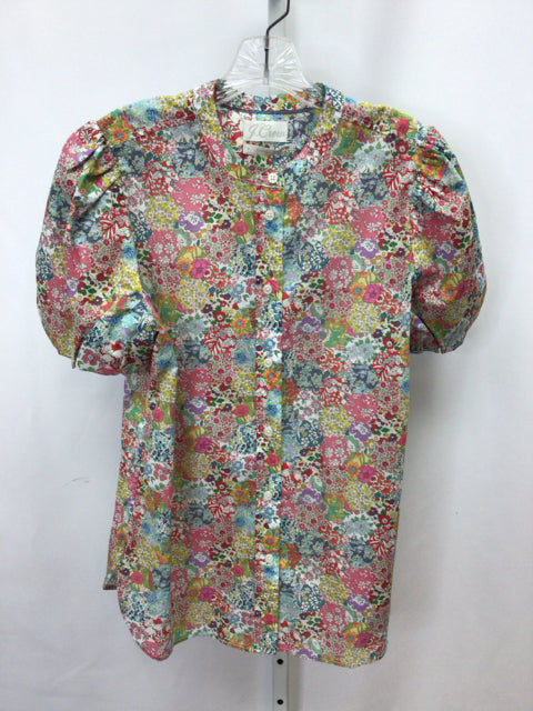 J.Crew Size 8 Floral Short Sleeve Top