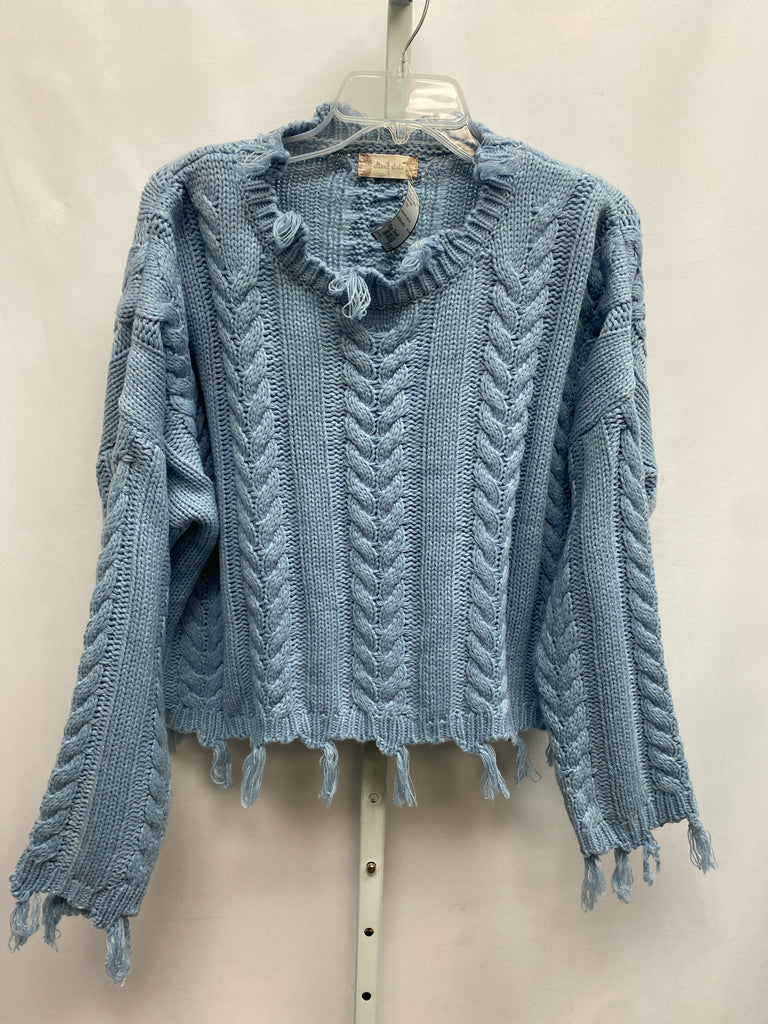 Altar'd State Size Small Lt Blue Long Sleeve Sweater