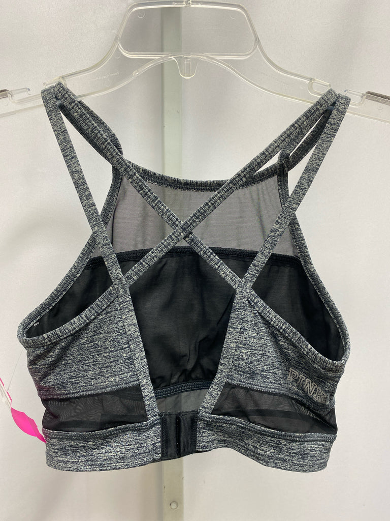 Pink Gray Heather Sports Bra