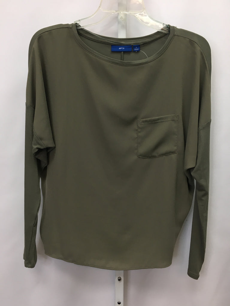 Apt 9 Size Small Olive Long Sleeve Top