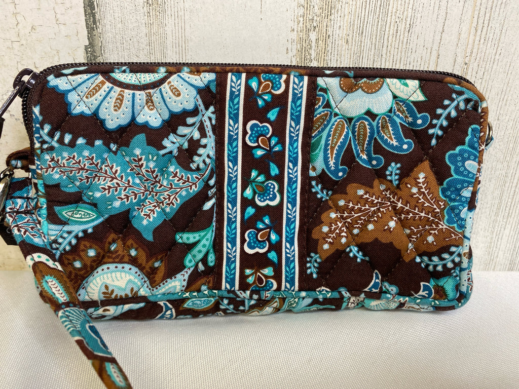 Vera Bradley Brown/Blue Wristlet