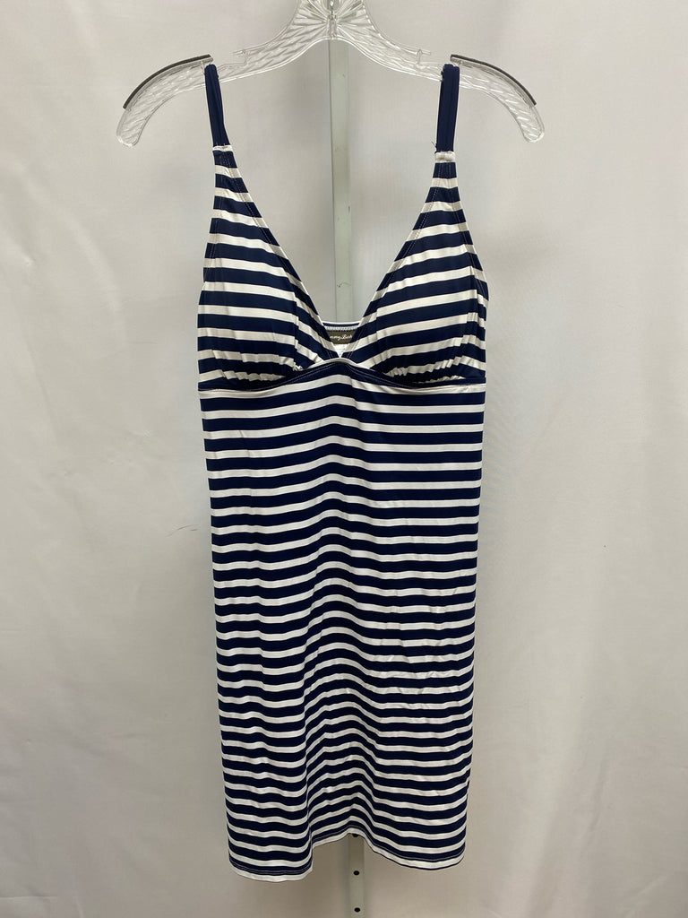 Size Large Tommy Bahama Blue/White Sleeveless Dress