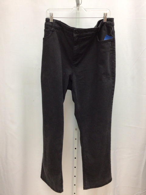 Jones New York Size 22 Black Denim Jeans