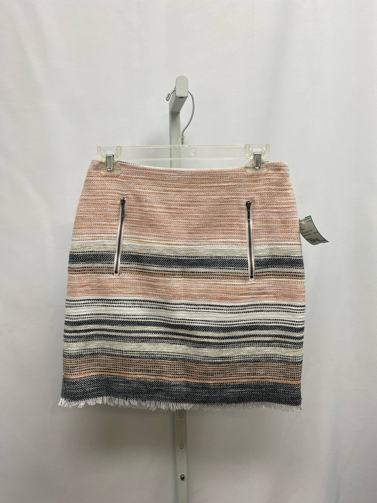 Size 4 LOFT Pink/Gray Skirt