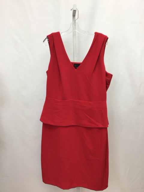 Size 16 Metaphor Red Sleeveless Dress