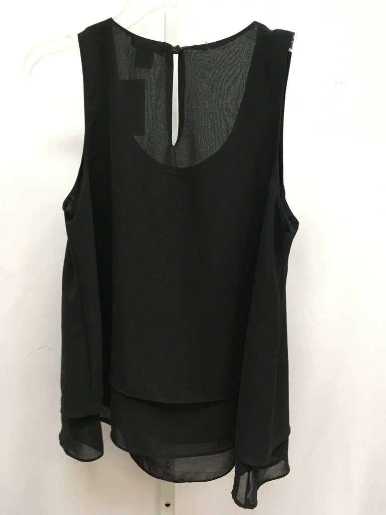 Angie Size Small Black Sleeveless Top
