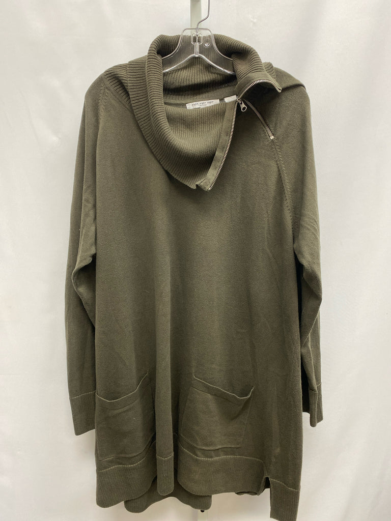 Size 2X eight eight eight Army Green Long Sleeve Dress