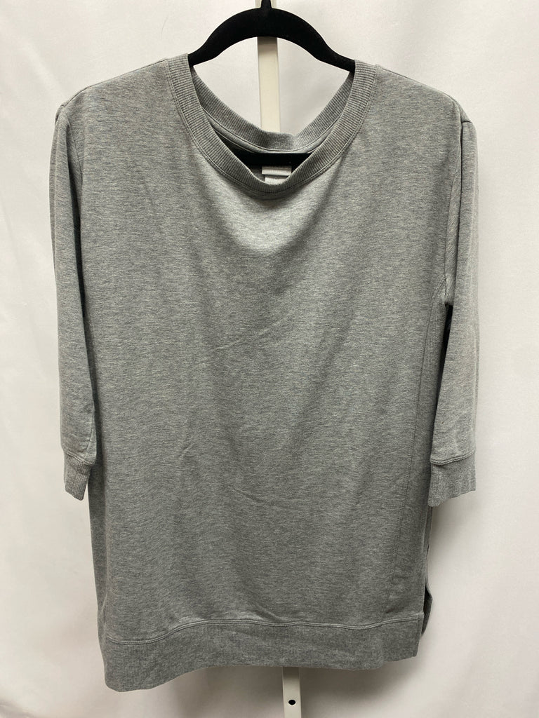 Chico's Size Chico's 0 (S) Gray Short Sleeve Top