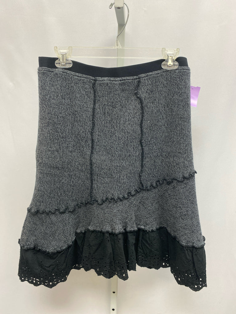 Size Large Free People Gray/Black Skirt