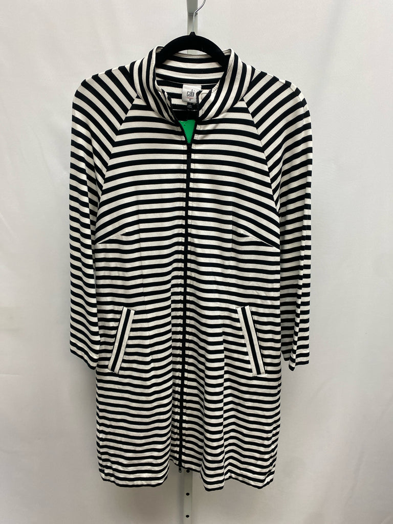 Cabi Size Medium Black/White Jacket/Top