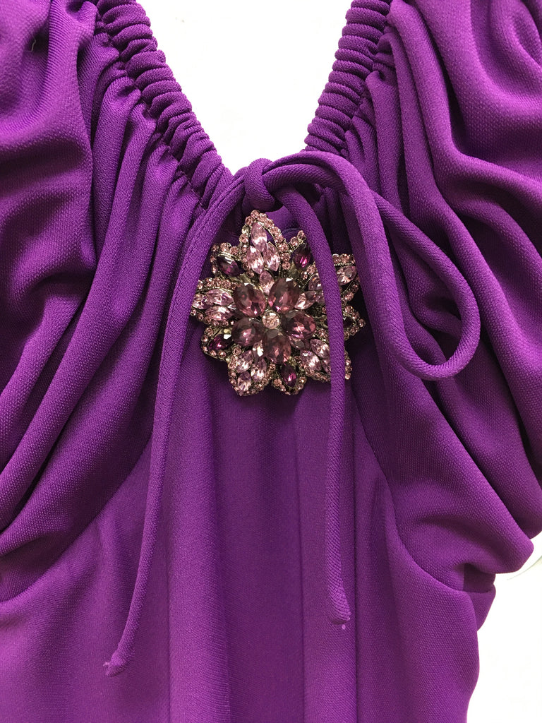 Size 2 Lux Purple Maxi Dress