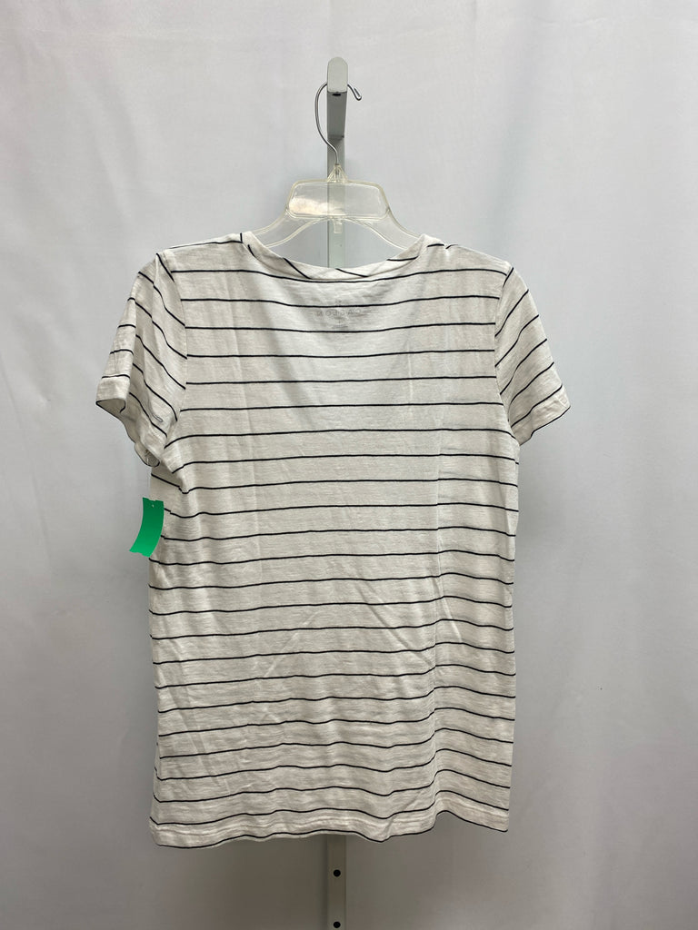 Caslon Size Small Black/White Short Sleeve Top