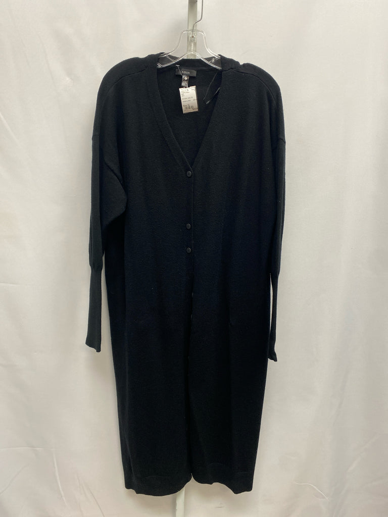 aqua Size XL Black Cardigan