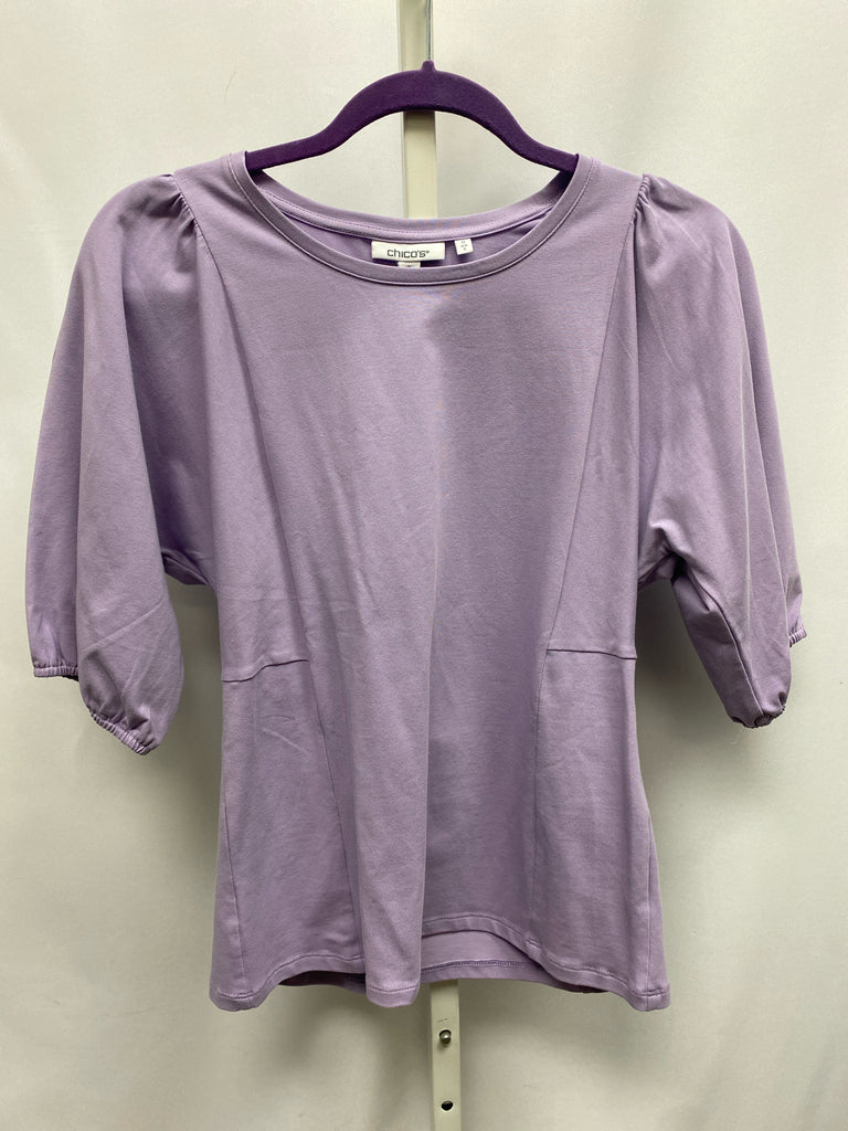 Chico's Size Chico's 0 (S) Lavender Short Sleeve Top