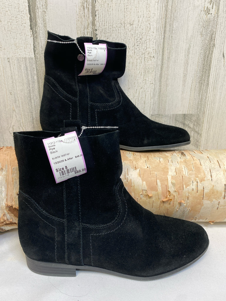 Frye Size 8 Black Boots
