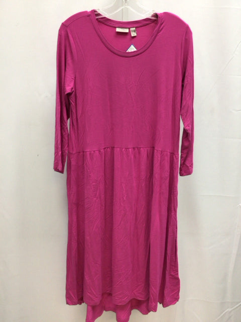 Size Small LOGO Hot Pink 3/4 Sleeve Dress