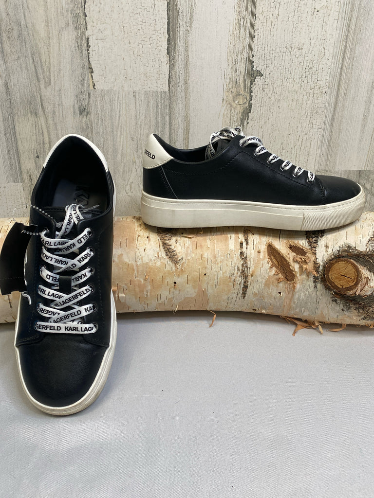 Karl Lagerfeld Size 7.5 Black Sneakers