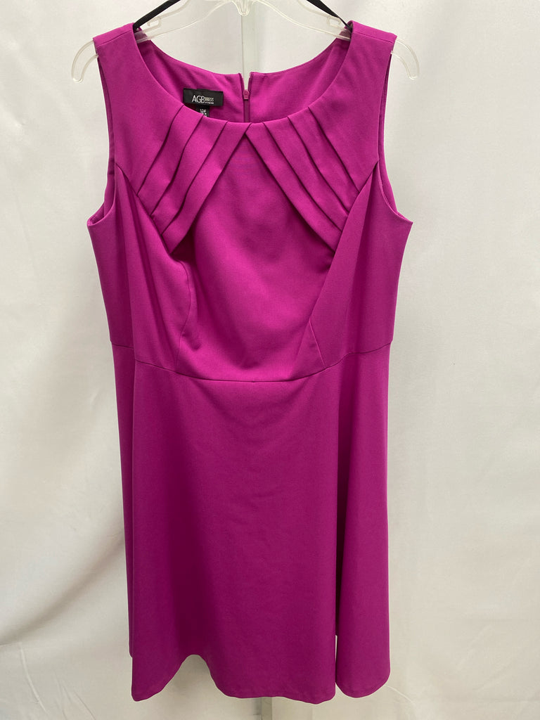 Size 14W AGB Magenta Sleeveless Dress