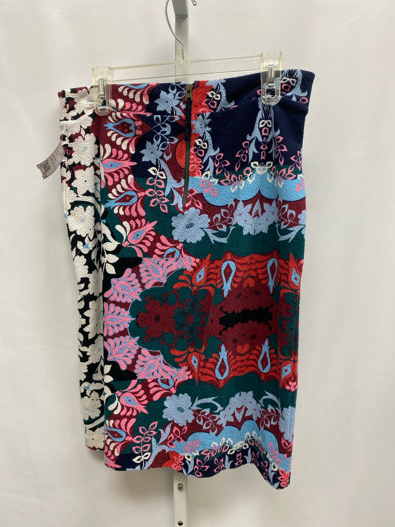 Size Large maeve Navy Floral Skirt