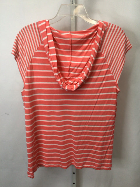 NY & C Size XLarge Peach stripe Short Sleeve Top
