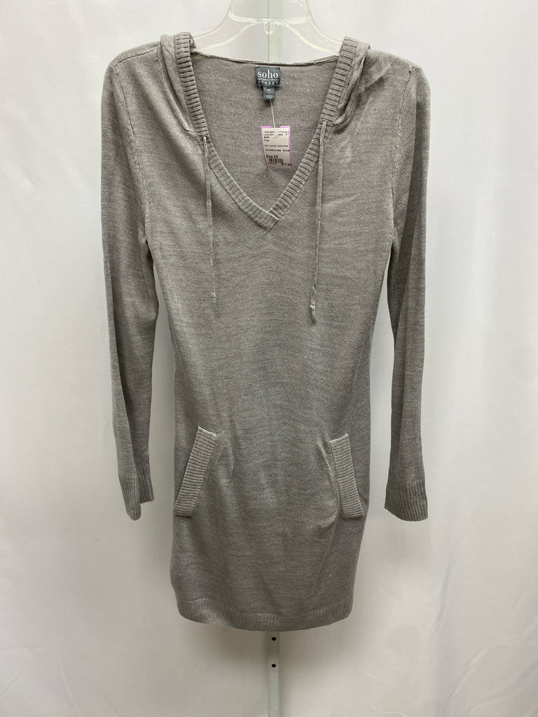 Soho Size XS Gray Long Sleeve Dress