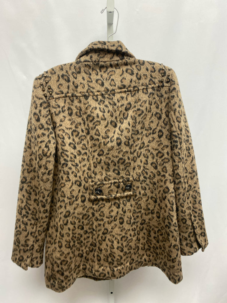 Size Medium Guess Brown animal Jacket/Outerwear