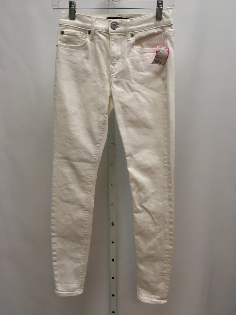 Express Size 00 White Denim Jeans