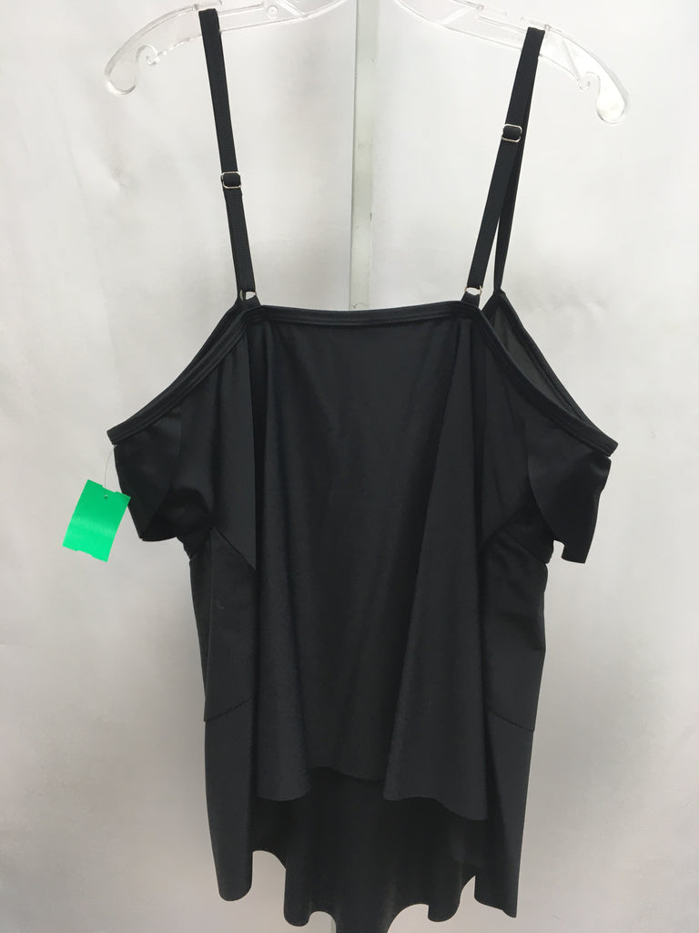Size 22W Black Swimsuit Top Only